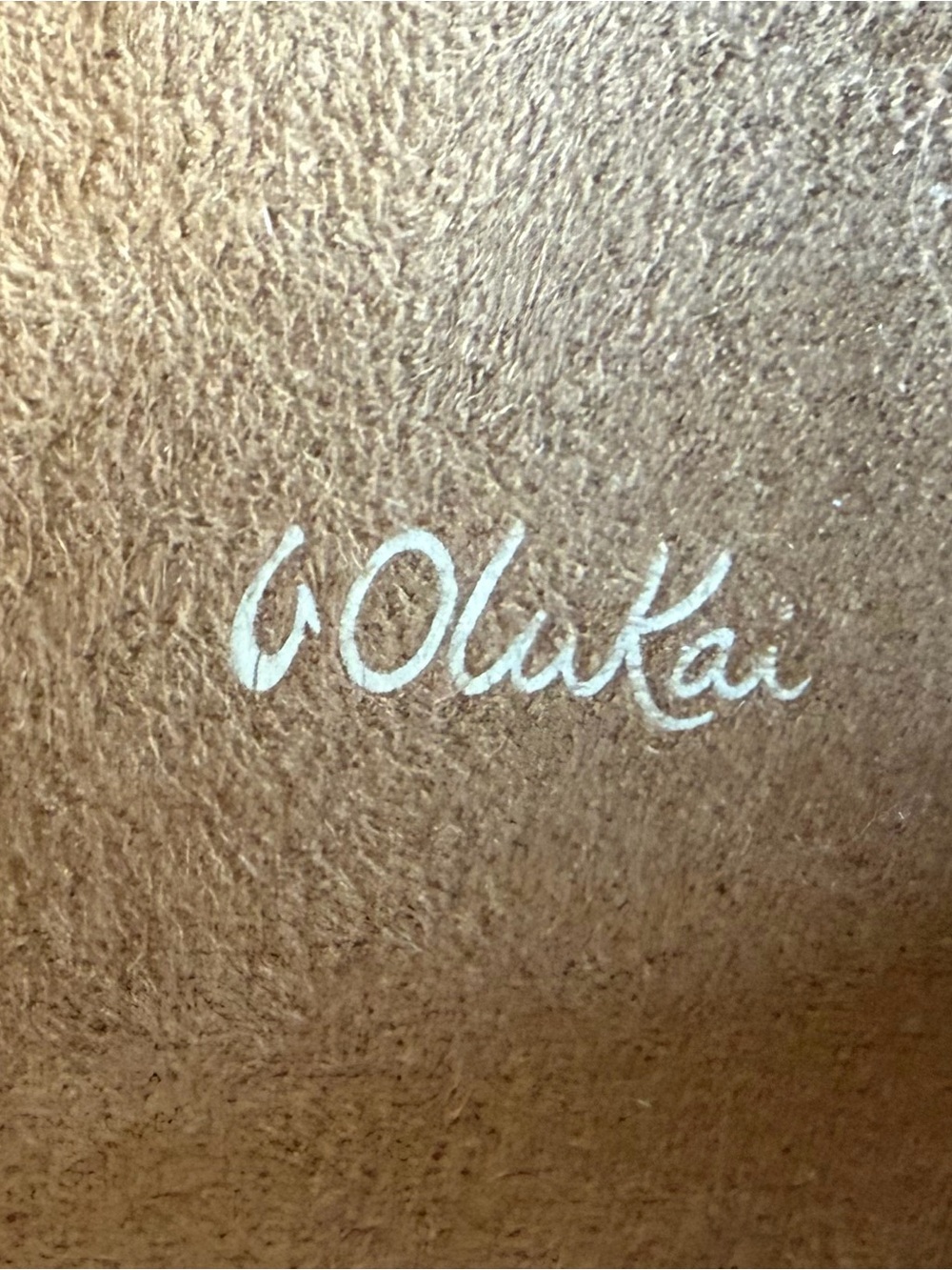 Olukai NWOT Women’s Tan Leather Mary Jane Flats Comfortable Everyday Shoe Sz 9 - Picture 6 of 7